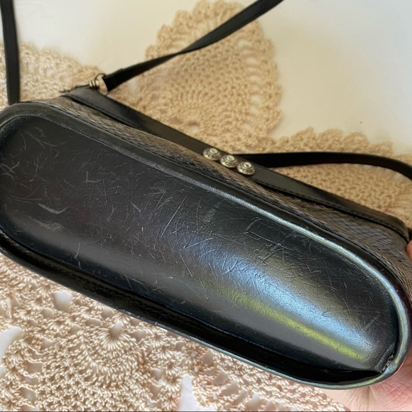 Rare Brighton Crossbody Snake Skin Leather vintage Convertible Clutch Purse Bag - Picture 5 of 10